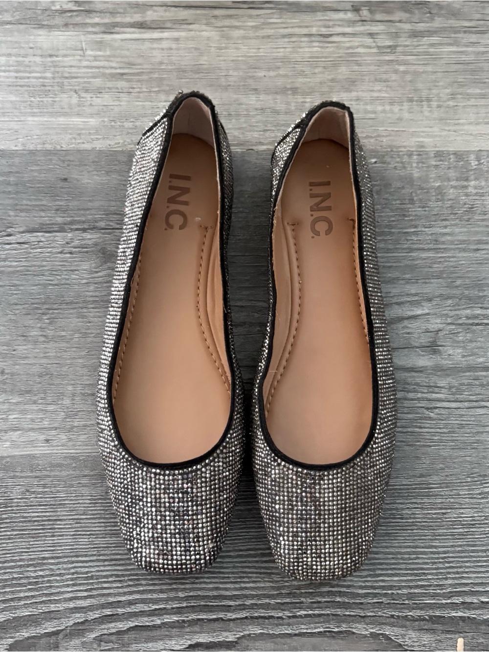 INC international Concept Sparking Rhinestone Ballet Flats. Women size 6.5
NWOT